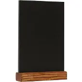 Europel Tischaufsteller Kreidetafel, 356268, A4, aus Kunststoff, T-Form, beidseitig, mit Holzsockel