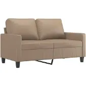 vidaXL 2-Sitzer-Sofa Cappuccino-Braun 120 cm Kunstleder