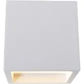 Näve Wandleuchten - LED Wandleuchte s: 11,5cm, Wandlampe im Modern Style, ausGips in weiß, 11,5 cm hoch, Maße 11,5 x 11,5 cm, inkl. LED