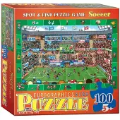 Eurographics Spot & Find-Puzzle Fußball 100 Teile