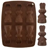 Orion Braune Silikon-Hasenkuchen- und Pralinenform SILLINIE