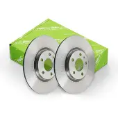 Valeo 2 Bremsscheiben Hinterachse voll Ø 64 mm 9 mm für u.a. HONDA ACCORD