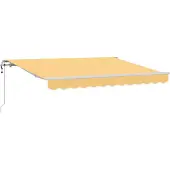 vidaXL Ausziehbare Markise Sand 500 x 300 cm Stoff und Aluminium