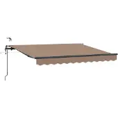 vidaXL Ausziehbare Markise Taupe 300 x 250 cm Polyester