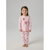 Name it Schlafanzug "NMFNIGHTSET CUTIE HEART NOOS" Baumwollmischung