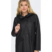 ONLY Schwarzer wasserdichter Parka für Frauen Elisa