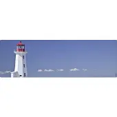 MySPOTTI Badrückwand aqua Lighthouse 140x45 cm