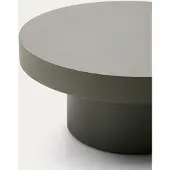 Natur24 Couchtisch Aiguablava 66 x 66 x 30 cm Zement Grün