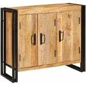 vidaXL Sideboard Braun 80 x 33 x 70 cm Massivholz Mango