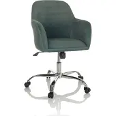 Hjh OFFICE Home Office Bürostuhl SOLAO 300 Schreibtischstuhl mit Armlehnen Stoff Drehstuhl