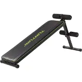 Tunturi AB20 Bauchtrainer, negativ Winkel, Bauchbrett mit Beinrollen, zusammenklappbar