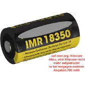 Nitecore IMR Akku -Typ 18350 3,7 V 700 mAh - für EC11