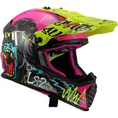 LS2 LS2MX437FastIIMiniGorillaLila06KinderMotocrossHelm Größe M