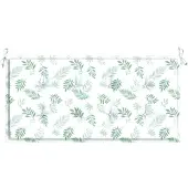 vidaXL Gartenbank-Auflage Blattmuster 100x50x3 cm Oxford-Gewebe