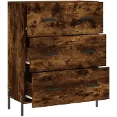 vidaXL Sideboard Räuchereiche 69,5x34x90 cm Holzwerkstoff