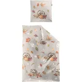 Irisette Feinbiber Bettwäsche Panda 8784 natur 135x200 cm + 80x80 cm