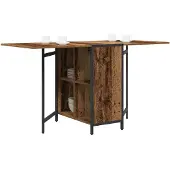 vidaXL Esstisch 144 x 60 x 75 cm Holzwerkstoff Altholz Rechtwinklig