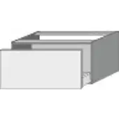 Sanipa P123422 Anbau-/Solitärschrank mit Auszug