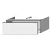 Sanipa P223685 Anbau-/Solitärschrank mit Auszug