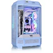 Thermaltake The Tower 300, Micro Tower, PC, Blau, micro ATX, Mini-ITX, SPCC, Gehärtetes Glas, 21 cm