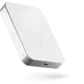 ZENS Pro 1 Slim, 10000 mAh, Kabelloses Aufladen, 3,87 V, Weiß