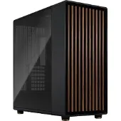 Fractal Design North XL, Midi Tower, PC, Schwarz, Anthrazit, ATX, EATX, micro ATX, Micro-ITX, Stahl, Gehärtetes Glas, Holz, Gaming