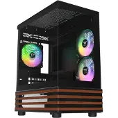 Thermaltake View 170 WS ARGB, Micro Tower, PC, Schwarz, micro ATX, Mini-ITX, SPCC, Gehärtetes Glas, Gaming