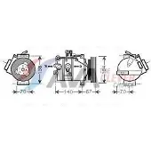 PRASCO VOAK142 DCS17EC Klimaanlage Klimakompressor PAG 100 R134a für VOLVO XC90 I (275)