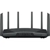 Synology RT6600ax Router WiFi6 1xWAN 3xGbE 1x2.5Gb, Wi-Fi 6E (802.11ax), Tri-Band (2,4 GHz / 5 GHz / 5 GHz), Ethernet/LAN, 3G, Schwarz, Tragbarer Router