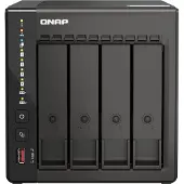 Qnap TS-453E, NAS, Tower, Intel Celeron, J6412, 8 GB, 0 TB