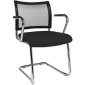 Contini Konferenzstuhl Freischwinger V20 schwarz