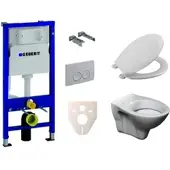 Ceramia Geberit Wand-WC Set + S-Line Pro WC 458.103.00.1NR1