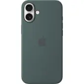Apple Original iPhone 16 Plus Hülle - Silikon - Backcover/Soft Case - Grün