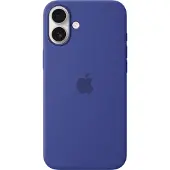 Apple Original iPhone 16 Plus Hülle - Silikon - Backcover/Soft Case - Blau