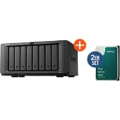 Synology DiskStation DS1825+ 8-Bay NAS, Dual 2,5 GbE, Optional 10 GbE, Bis zu 360 TB, Metall, Schwarz