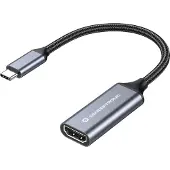 Conceptronic USB-C-zu-HDMI-Adapter, 4K 60Hz, USB Typ-C, HDMI-Ausgang, 4096 x 2160 Pixel