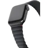 Decoded Silicone Magnetic Traction Strap Lite für Apple Watch Series 1-9 / SE - 38/40/41 mm / Series 10 - 42 mm - Charcoal