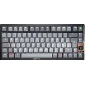 Cherry KW 300 MX, Verkabelt & Kabellos, USB + Bluetooth, Mechanischer Switch, QWERTZ, LED, Schwarz, Kupfer, Grau