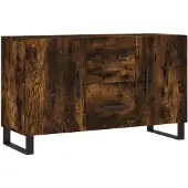 vidaXL Sideboard Räuchereiche 100x36x60 cm Holzwerkstoff