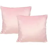 Jack 2er Set Teddy Flausch Kissen 45x45cm in Rosa | Gr.: 50x30-cm