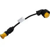Aspöck Bajonettadapter 5-polig / abgewinkelter Stecker ASS2 7-polig linker Adapter