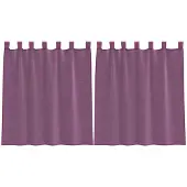 vidaXL Voile Vorhänge mit Schlaufen 2 Stk. Lila 140x140 cm