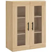 vidaXL Wandschrank Sonoma-Eiche 69,5x34x90 cm