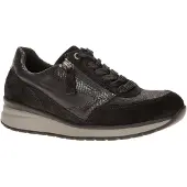 Gabor 6020.02 Damenschuhe - bequeme Schnür- Halbschuhe schwarz
