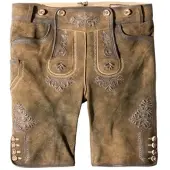Stockerpoint Lederhose "Beppo 4" in havanna gespeckt | Gr.: 60