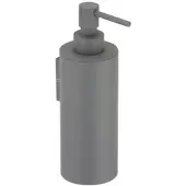 Herzbach Deep Grey Seifenspender 23.811000.1.06 für 200ml, Wandmontage, grau matt