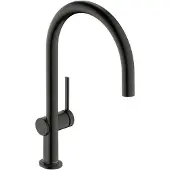 Hansgrohe Talis M54 Einhebel-Küchenmischer 220, 1-jet, 72804340, Farbe: Brushed Black Chrome