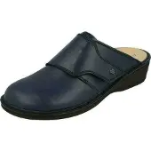 Finn Comfort Bequeme Pantolette Aussee, Damen, Darkblue, Leder, NEU - Damenschuhe Pantolette / Zehentrenner, Blau