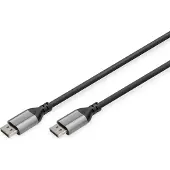Digitus 8K DisplayPort Anschlusskabel 1.4 Version, 1 m, DisplayPort, DisplayPort, Männlich, Männlich, 7680 x 4320 Pixel