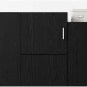 vidaXL Wandschrank Schwarze Eiche 45 x 42,5 x 40 cm Holzwerkstoff